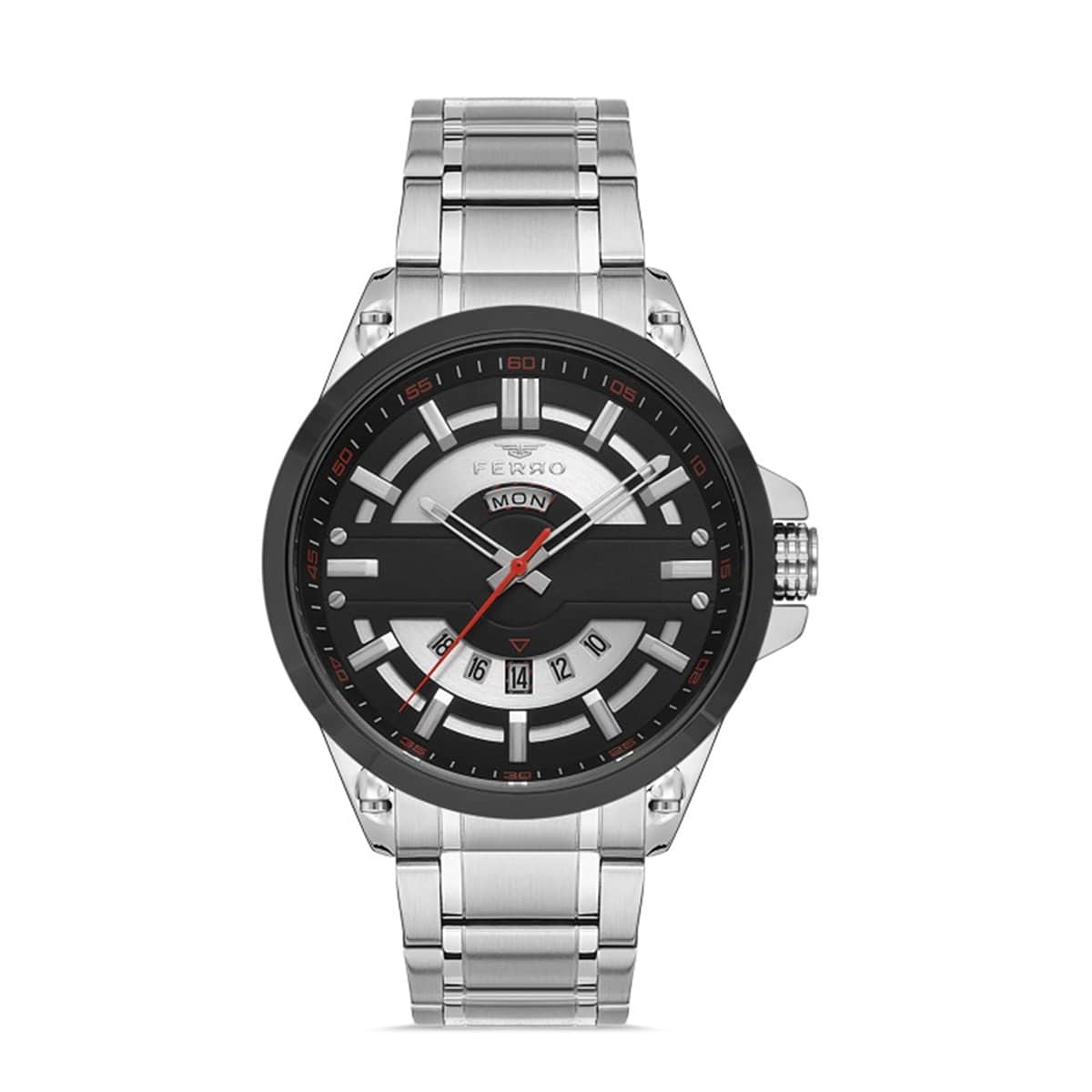 MONTRE FERRO HOMME M.FONCTION ACIER